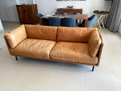 CrateBarrel Leather Sofa Excellent Condition