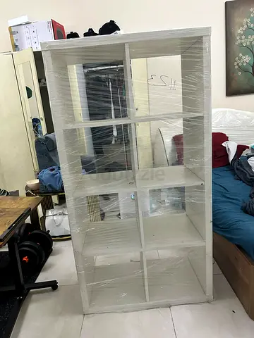 IKEA White 8-Shelf Open Bookcase / Room Divider - Good Condition