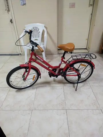 Red Step-Through City Bicycle with Rear Rack — Good Condition