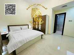 Two-bedroom apartment with a living room, fully furnished, for rent in Al Nuaimiya 2, opposite Al Sa