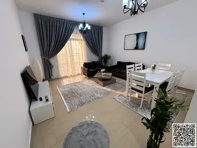 أول ساكن ✅ شقة غرفة و صالة فاخرة مفروشة للايجار الشهري في عجمان - منطقة الكورنيش | فرش فاخر | شامل جميع الفواتير و الانترنت