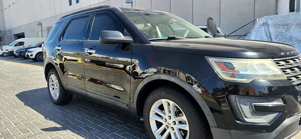 Ford Explorer 2016 Black with beige interior, GCC , 227,000 , Price 22،,000 negotiable
