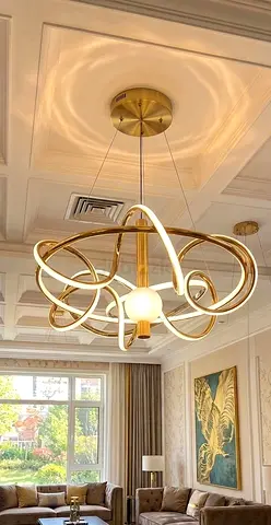 Modern LED Ring Chandelier Light | Luxury Ceiling Light | Home Decor
