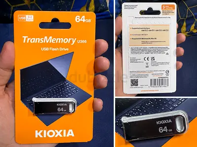 KIOXIA TransMemory U366 64GB USB 3.2 Flash Drive – New Pac