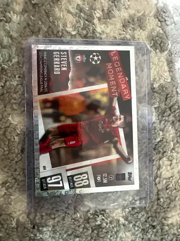 Steven Gerrard Legendary Moment Collectible Football Card (Topps)