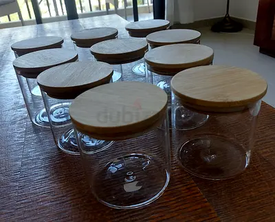 10 glass jars