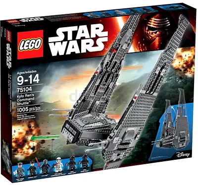 LEGO RETIRED #75104 KYLO REN’S COMMAND SHUTTLE