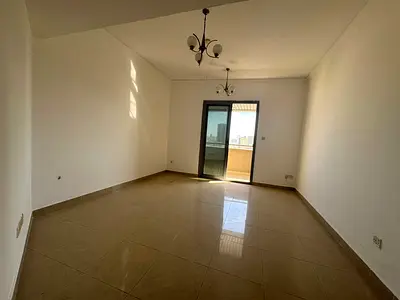 Apartment for annual rent in Al Majaz 2, consisting of a master bedroom and hall with a guest bathroom. Prime location, close to all services and publ