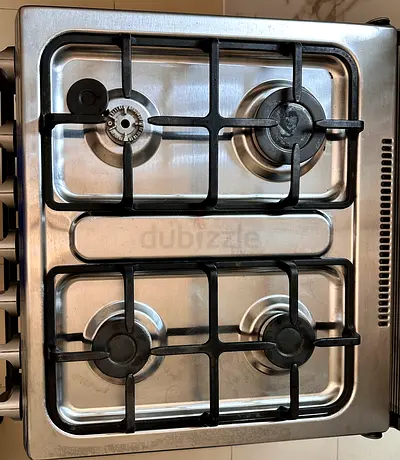 Stainless Steel 4-Burner Gas Hob — Good Working Condition