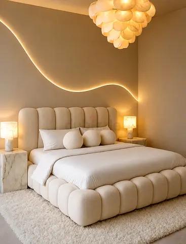 King Size Brand New Beautiful Headboard  finished Bedframe, Hydraulic Optional