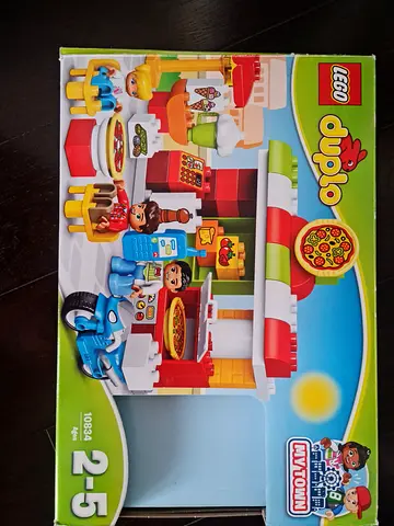 LEGO Duplo My Town Pizza Place (10834) - Used, Complete Set
