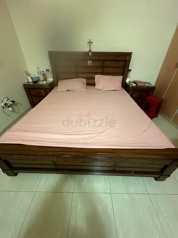 King size bed with mattress