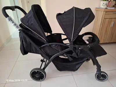 Tandem stroller 2 kids infant to toddler
