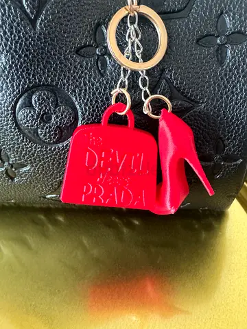 Red Prada The Devil Wears Prada Keychain / Bag Charm new