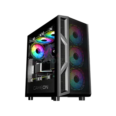 GameOn mid-tower PC case with tempered glass side panel (BRAND NEW SEALED)