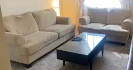 Beige 3-seater and 2-seater Sofa Set With Coffee Table in Good Condition