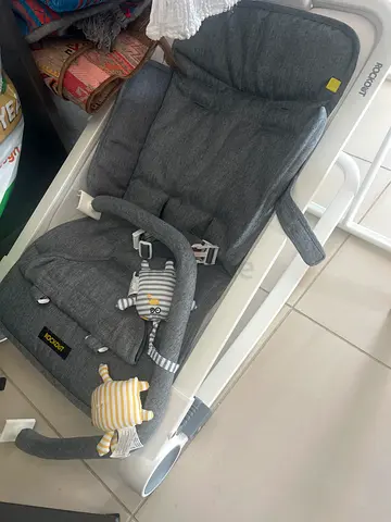 Rockit Grey Baby Bassinet / Cradle - Comfortable Newborn Sleeper
