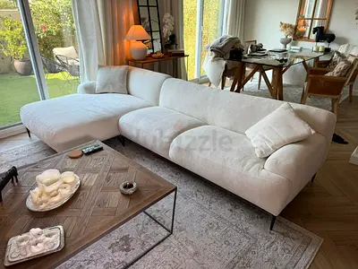 The Loom collection L shape sofa beige