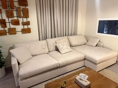 Cratebarrel lounge deep L shape sofa