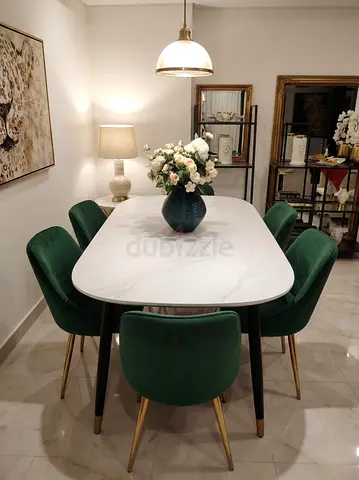 Modern Marble-Top Dining Tableonly Table only Table available price 130