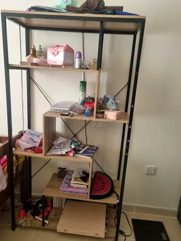 Modern  geometric open shelf , storage unit