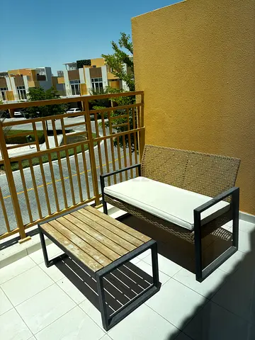 Outdoor sofa and table