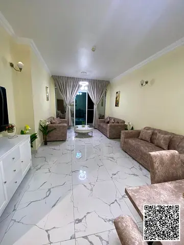 Fully Furnished 2 Bedroom Hall for Rent in Oasis Tower – Move-In Ready