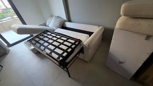 Ikea Gronlid L Shape sofa bed with storage