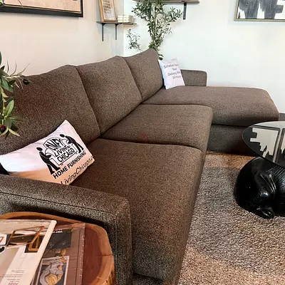 Cratebarrel L shape sofa