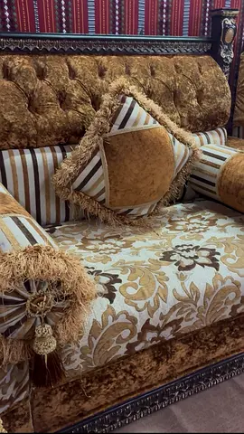 Vintage Gold Tufted Sofa Set with Decorative Cushions 9 sofas for 5/5 room  price negotiable