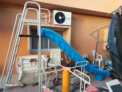 Outdoor Swing 2 set. Slide, Seesaw, trampoline,