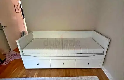 IKEA Hamnes daybed with 3 big storage drawers and 2 IKEA mattresses.