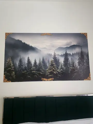 Wall canvas frameless