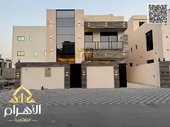 For sale: A villa in Al Helio 2 area, Ajman. Super deluxe, custom-finished. Located on a main road.