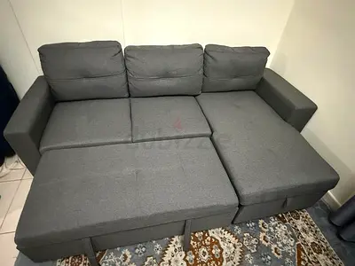 L‑Shaped Sofa Bed with Storage