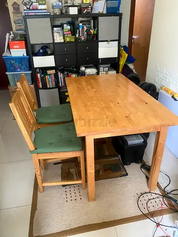 Ikea table with 2 chairs
