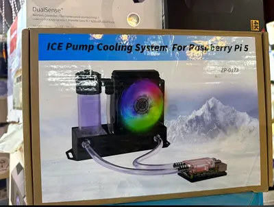 ICE Pump Liquid Cooling System for Raspberry Pi 5 (AIO with RGB Pump)