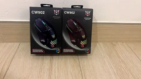 Pair of Onikuma CW902 RGB Professional Gaming Mice - Brand New in Box