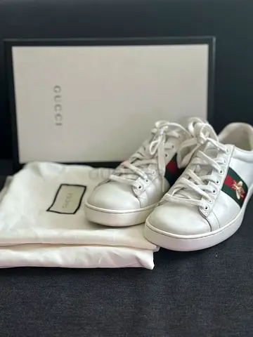 Authentic Gucci Ace 36.5 White Complete inclusion