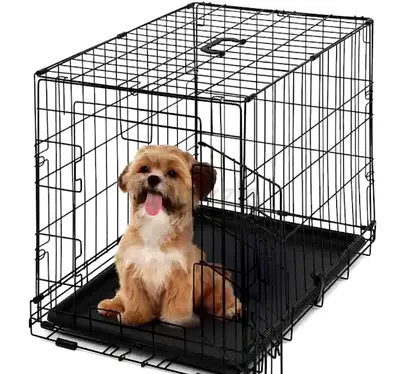 Metal Dog Crate with Removable Tray - Medium