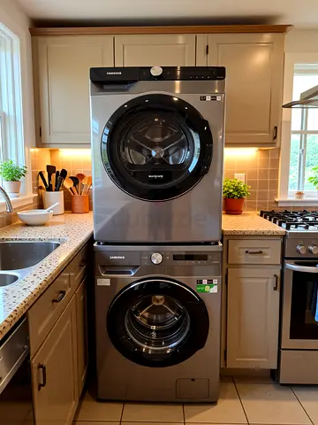 Free Samsung 9 kg Washer and 9 kg Dryer Set - Grey, Excellent Condition