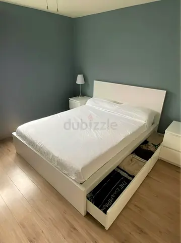 Ikea Bed and mattress/queen size