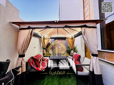 With a 10% down payment, a villa fully furnished with electricity, water, and air conditioning, ready to move in, located in a fully residential area.