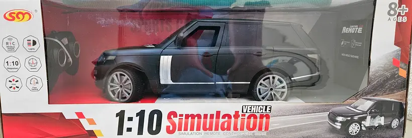 1:10 Remote Control Simulation SUV - Range Rover Black, New (8+)