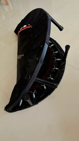 Foldable Mini Trampoline / Rebounder with Safety Bar - Good Condition