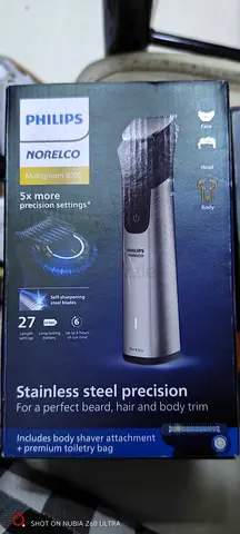 Philips Norelco Multigroom 9000 Stainless Steel Precision Trimmer - New in Box