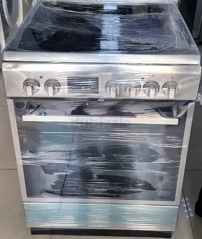 Stainless Steel Electric Range with Glass Ceramic Cooktop - Good Condition