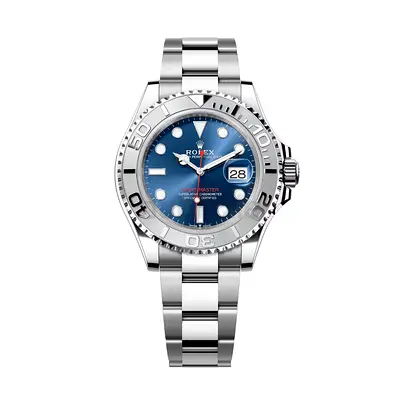 Rolex Yacht-Master Stainless Steel Blue Dial Watch - Genuine Luxury Timepiece