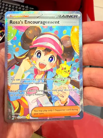 Pokémon TCG Rosa’s Encouragement Full Art Trainer Card - Rare Holo - easily grade 10