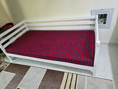 Single door Wardrobe + Sofa + Single bed